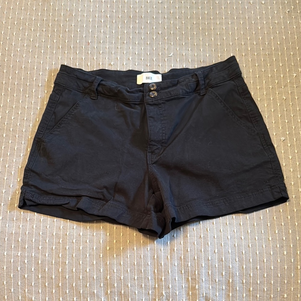 BEK Black Shorts Classic Cotton Designed